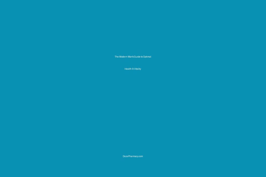 The Modern Man's Guide to Optimal Health & Vitality