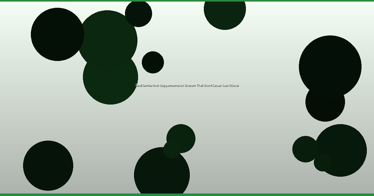 Best Gentle Iron Supplements for Women That Won't Cause Side Effects - Image 1