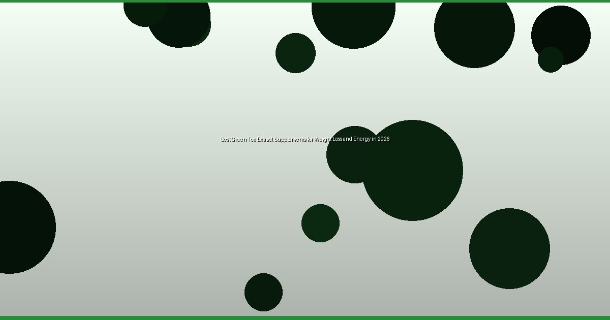 Best Green Tea Extract Supplements for Weight Loss and Energy in 2026 - Image 1