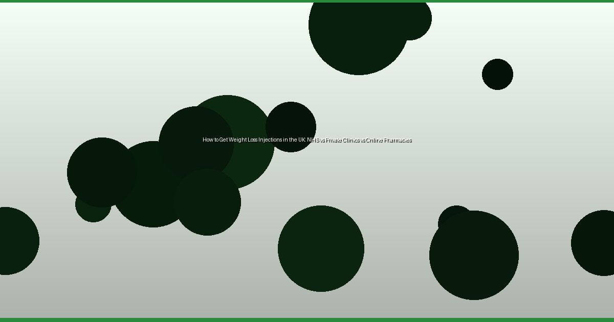 How to Get Weight Loss Injections in the UK: NHS vs Private Clinics vs Online Pharmacies - Image 1